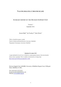 Microsoft Word - DSU End of Life summary report (Dec 2012) + addendum
