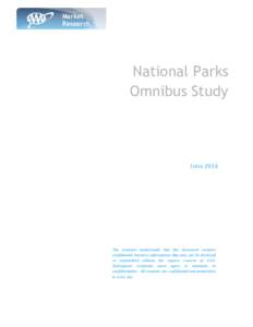 Market Research National Parks Omnibus Study