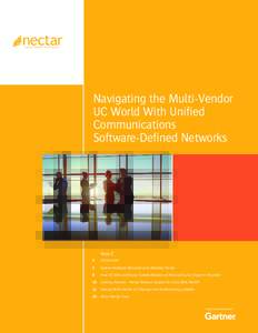 1  Navigating the Multi-Vendor UC World With Unified Communications Software-Defined Networks