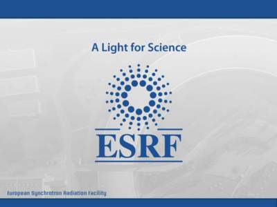 Detectors at ESRF INTERACTION X-rays – matter Window  Photoelectron