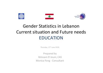 Microsoft PowerPoint - 2- Use of Gender Statistics - Education
