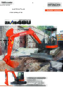 ZAXIS-5A series  HYDRAULIC EXCAVATOR Model Code : ZX48U-5A Engine Rated Power : 28.2 kWHP) Operating Weight : Canopykg