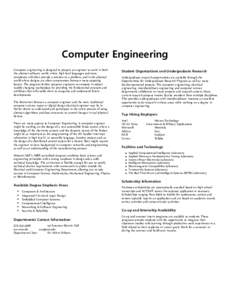 Engineering education / Engineering physics / Department of Computer Science /  University of Illinois at Urbana-Champaign / George Washington University School of Engineering and Applied Science
