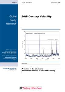 Mathematical finance / Technical analysis / Volatility / Options / VIX / Volatility smile