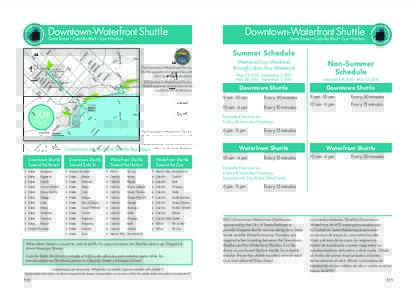 Downtown-Waterfront Shuttle State Street • Cabrillo Blvd • Zoo • Harbor Downtown-Waterfront Shuttle