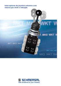Interruptores de joystick robustos com retorno por mola e retenção Safe solutions for your industry  Série de modelos K
