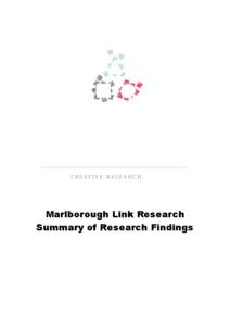 Marlborough Link Research Summary of Research Findings Marlborough Link Research Summary of Research Findings