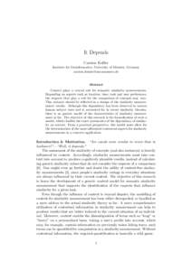 Statistical distance / Cognition / Computational linguistics / Semantic similarity / Similarity / Conceptual Spaces / Context model / Information / Object Process Methodology / Semantic memory