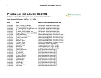 Presidents of Irish Athletics[removed]