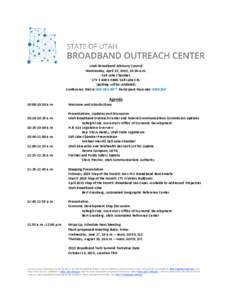 Microsoft Word - Utah Broadband Advisory Council Agenda