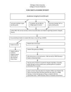 Flow Chart for Academic Integrity