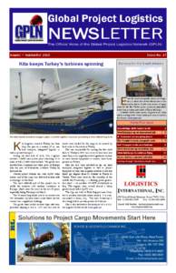 Global Project Logistics  NEWSLETTER The Official Voice of the Global Project Logistics Network (GPLN) August — September 2010