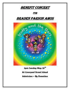 BENEFIT CONCERT for Braden Parson Amos  3pm Sunday May 25th