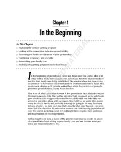 Chapter 1  AL In the Beginning  Exploring the odds of getting pregnant
