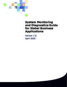 System Monitoring and Diagnostics Guide for Siebel eBusiness Applications
