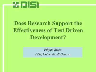 Does Research Support the Effectiveness of Test Driven Development?