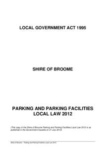 Microsoft Word - FINAL_Parking & Parking Facilities Local Law 2012 for website and public.doc