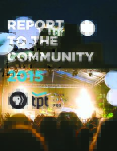 REPORT TO THE COMMUNITY 2015
