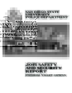 San Diego State University police department 2015 Safety and Security