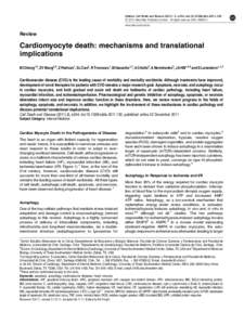 Citation: Cell Death and Disease[removed], e244; doi:[removed]cddis[removed] & 2011 Macmillan Publishers Limited All rights reserved[removed]www.nature.com/cddis  Review