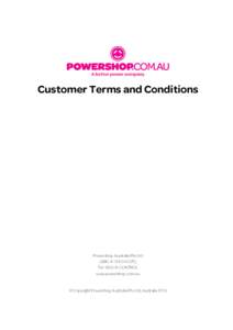 Microsoft Word[removed]Powershop Customer Terms[removed]docx
