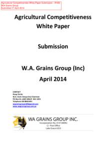 Agricultural Competitiveness White Paper