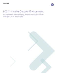 802.11n in the Outdoor Environment