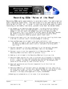 Microsoft Word - Recording EDGe Rules of the Road_v32.doc