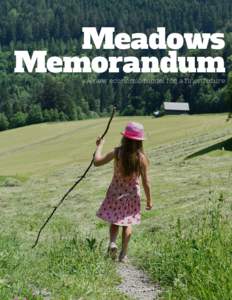 Meadows Memorandum A new economic model for a finer future  © Leading For Wellbeing