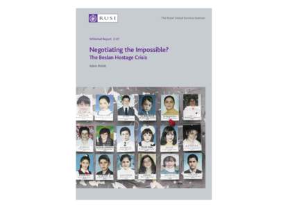 RUSI Whitehall Paper: Negotiating the Impossible?