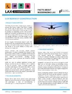 FACTS ABOUT MODERNIZING LAX Photography by Jay Berkowitz, Los Angeles World Airports  