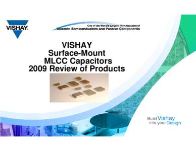 VISHAY Surface-Mount MLCC Capacitors