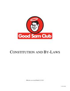 CONSTITUTION AND BY-LAWS  Effective as revised March 25, 2013 © 2013 GSC