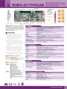 ROBO-8719VG2AR  Intel ® latest 45nm Core TM 2 Duo or