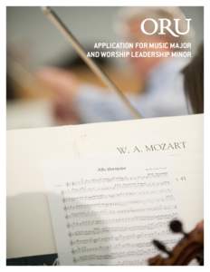 application for music major and worship leadership minor audition procedure  2 for bachelor of arts in music and bachelor of music degrees