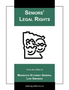 Seniors’ Legal Rights From the Office of  Minnesota Attorney General