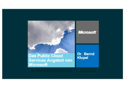Cloud Optimize Every Business  M icrosoft Cloud Datacenters Chicago