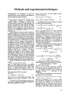 Methods and experimental techniques # Dorogokupets P.I. Equation of state for minerals based on the method of potentials in the Bose-Einstein approximation