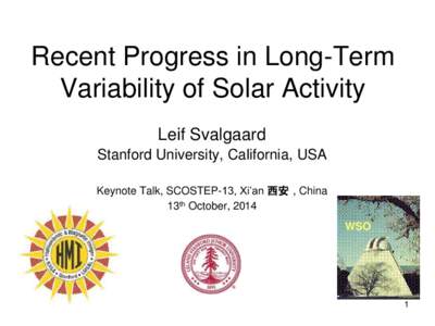 Towards Understanding the Effects of Solar Activity on Our Earth