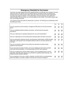 Microsoft Word - Hurricane Preparedness Checklist.doc