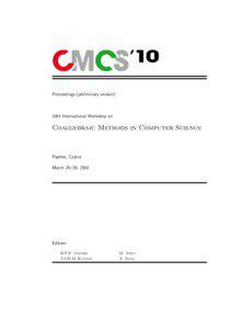 Proceedings (preliminary version)  10th International Workshop on