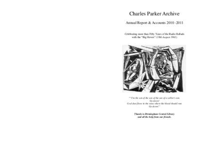 Charles Parker Archive Annual Report[removed]pub