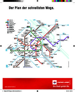 © Wiener Linien, NovemberDer Plan der schnellsten Wege. www.wienerlinien.at