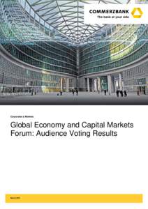 Corporates & Markets  Global Economy and Capital Markets Forum: Audience Voting Results  March 2016