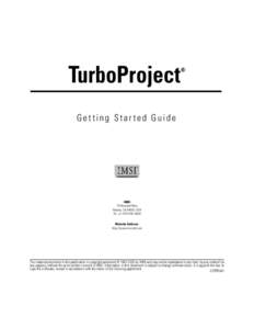 TurboProject  ® Getting Started Guide