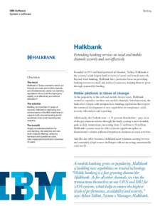 IBM Software System z software Banking  Halkbank