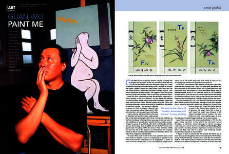 First published in Australian Art Collector, Issue 20 April-June 2002 artist profile  GUAN WEI