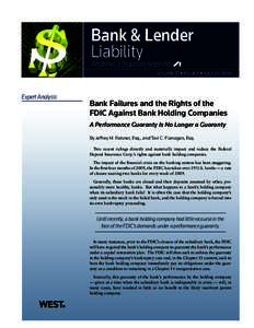 Bank & Lender Liability Andrews Litigation Reporter VOLUME 15 h ISSUE 5 h july 20, 2009  Expert Analysis