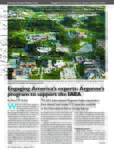 Engaging America’s experts: Argonne’s program to support the IAEA