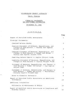 HILLSBOROUGH TRANSIT AUTHORITY TAMPA, FLORIDA FINANCIAL STATEMENTS AND ADDITIONAL I NFORMATION SEPTEMBER 30, 1982